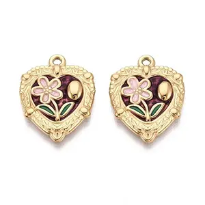 304 Stainless Steel and Enamel Pendants