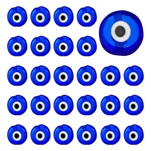 150Pcs Handmade Evil Eye Lampwork Beads