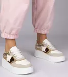 Gemre Bertula leopard print glitter sneakers