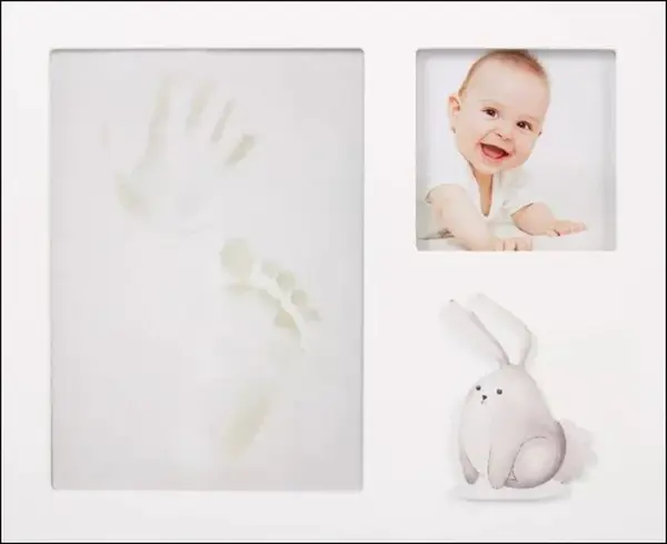 Fotorámeček pro miminko se sadou na 3D otisky