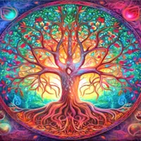 Dřevěné puzzle Strom života A3