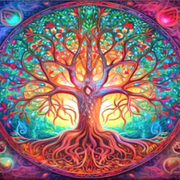 Dřevěné puzzle Strom života A3