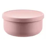 Silikonová miska s víčkem, Old Pink