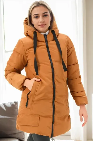 Z9773 DEWBERRY WOMEN'S COAT-TAN