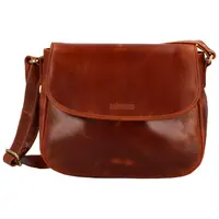 Dámská kožená crossbody kabelka koňaková - Bellugio Zolyx