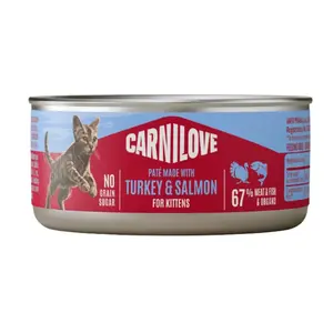 Carnilove Cat Can Paté Turkey & Salmon Kittens 100 g
