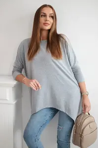 Halenka oversize šedá