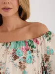 Mátová elegantní halenka s krátkým rukávem