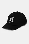 Armani Exchange  Bavlněná baseballová čepice