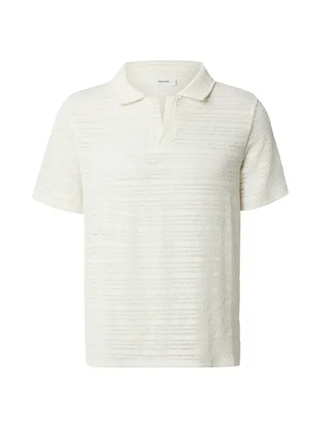 DAN FOX APPAREL Tričko 'Jon'  šedobiela