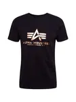 ALPHA INDUSTRIES Tričko  zlatá / čierna
