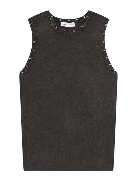 Bershka Tričko  čierna melírovaná