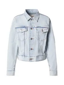 Calvin Klein Jeans Prechodná bunda  modrá denim