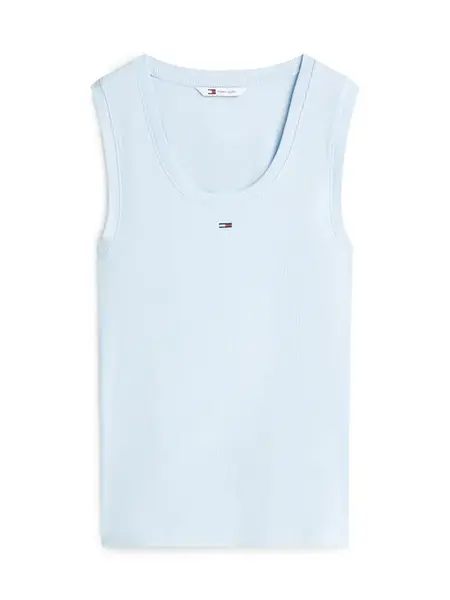 Tommy Jeans Top 'Slim Tank'  nebesky modrá