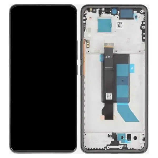 LCD display + dotyková deska + přední kryt pro Xiaomi Redmi Note 14 Pro 5G, midnight black