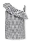 ONLY GIRLS Top 'KOGSmilla'  čierna / biela