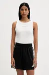 Tommy Jeans crop top dámsky bavlnený s elastanom