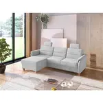 Sit & More ROHOVÁ SEDAČKA, textil, barvy stříbra