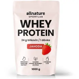 Allnature Sportlab Whey Protein Jahoda 1000 g