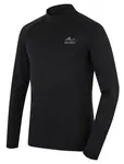 Husky Merow zip M XL, black Merino termoprádlo triko