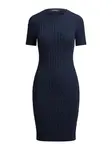 Lauren Ralph Lauren Pletené šaty  námornícka modrá