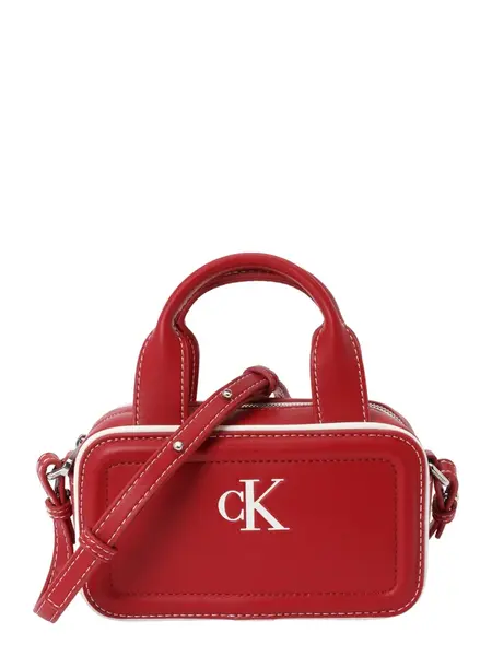 Calvin Klein Kabelka 'Contrast Monogram'  červená / biela