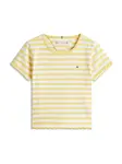 TOMMY HILFIGER Tričko 'ESSENTIAL'  citrónová / biela