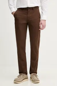 Tommy Hilfiger nohavice chinos pánske bavlnené s elastanom