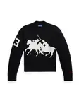 Polo Ralph Lauren Sveter  čierna / biela