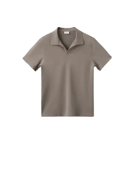MANGO MAN Tričko 'TAGA'  tmavošedá