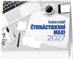 Kalendář 2027 stolní Čtrnáctidenní MAXI