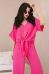 Set of blouses with pink trousers