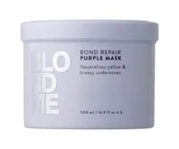 Neutralizační maska pro posílení blond vlasů Schwarzkopf BlondMe Bond Repair Purple Mask - 500 ml + dárek zdarma