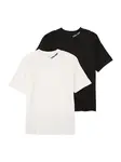 Calvin Klein Jeans Tričko  čierna / biela