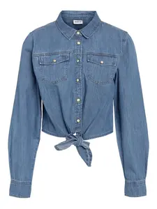 Noisy may Blúzka 'NMHelsa'  modrá denim
