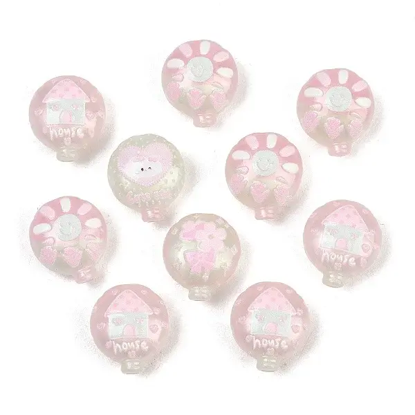 Printed Opaque Acrylic Beads