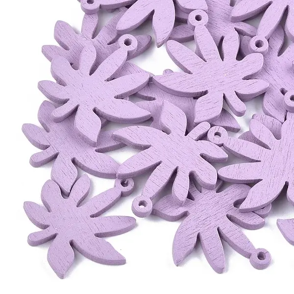 Painted Poplar Wood Pendants