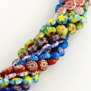 Handmade Millefiori Glass Bead Strands