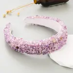 Baroque Natural Gemstone Chips Hair Bands