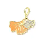 Brass Micro Pave Cubic Zirconia with Enamel Pendants