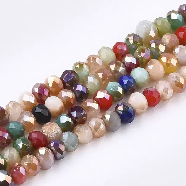 Electroplate Glass Beads Strands