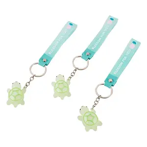 3Pcs PVC Tortoise Pendant Keychains