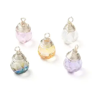 Transparent Glass Charms
