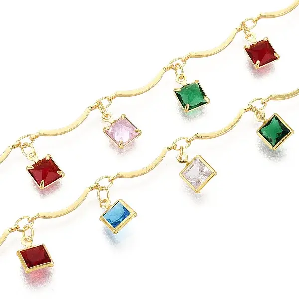 Brass Scalloped Bar Chains