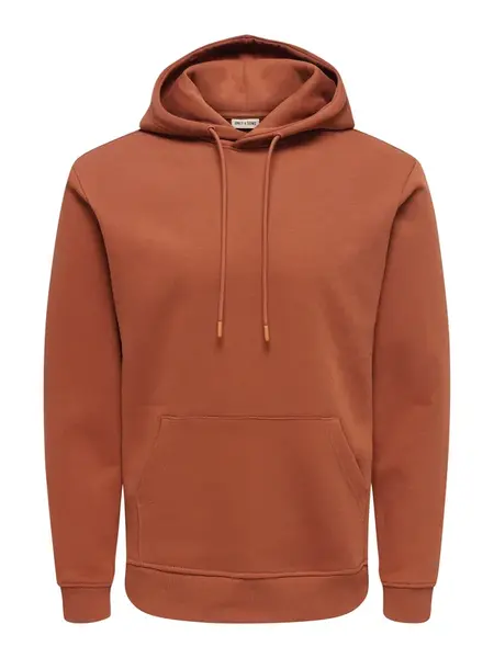 Only & Sons Mikina 'ONSCONNOR'  hrdzavo červená