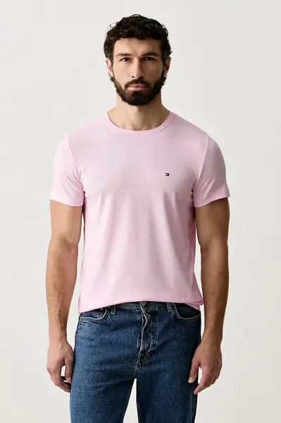 Tommy Hilfiger basic tričko pánské bavlněné s elastanem