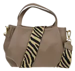 NovaKabelka.cz Tea Taupe s přídavným popruhem II