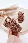 Boto Dětské Sandály Dívčí Z Eko Kůže Leopard Mariana