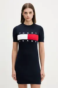 Tommy Jeans svetrové šaty bavlněné