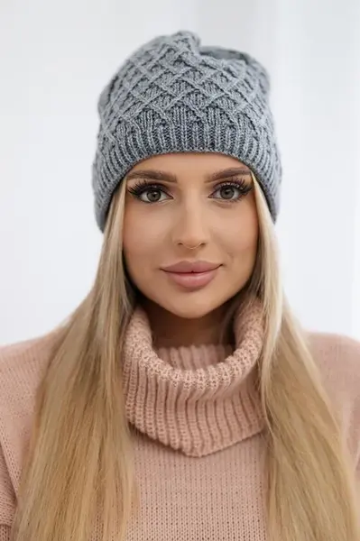 Kesi K204 tmavě šedá fleecová kšiltovka